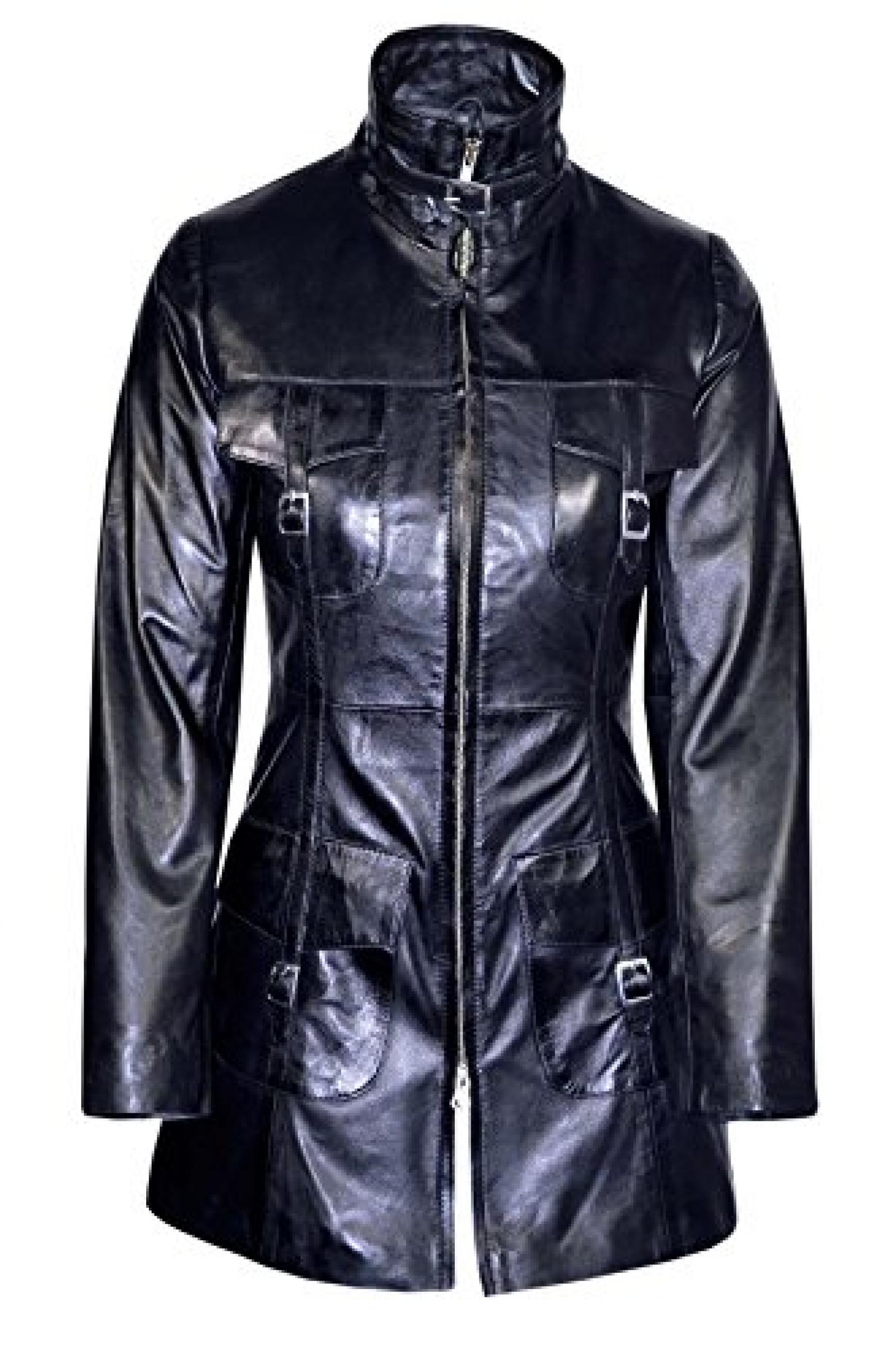 " Herrin Damen BLACK Gotik Einbau echtem Lammfell -Lederjacke -Mantel " Herrin Damen BLACK Gotik Einbau echtem Lammfell -Lederjacke -Mantel